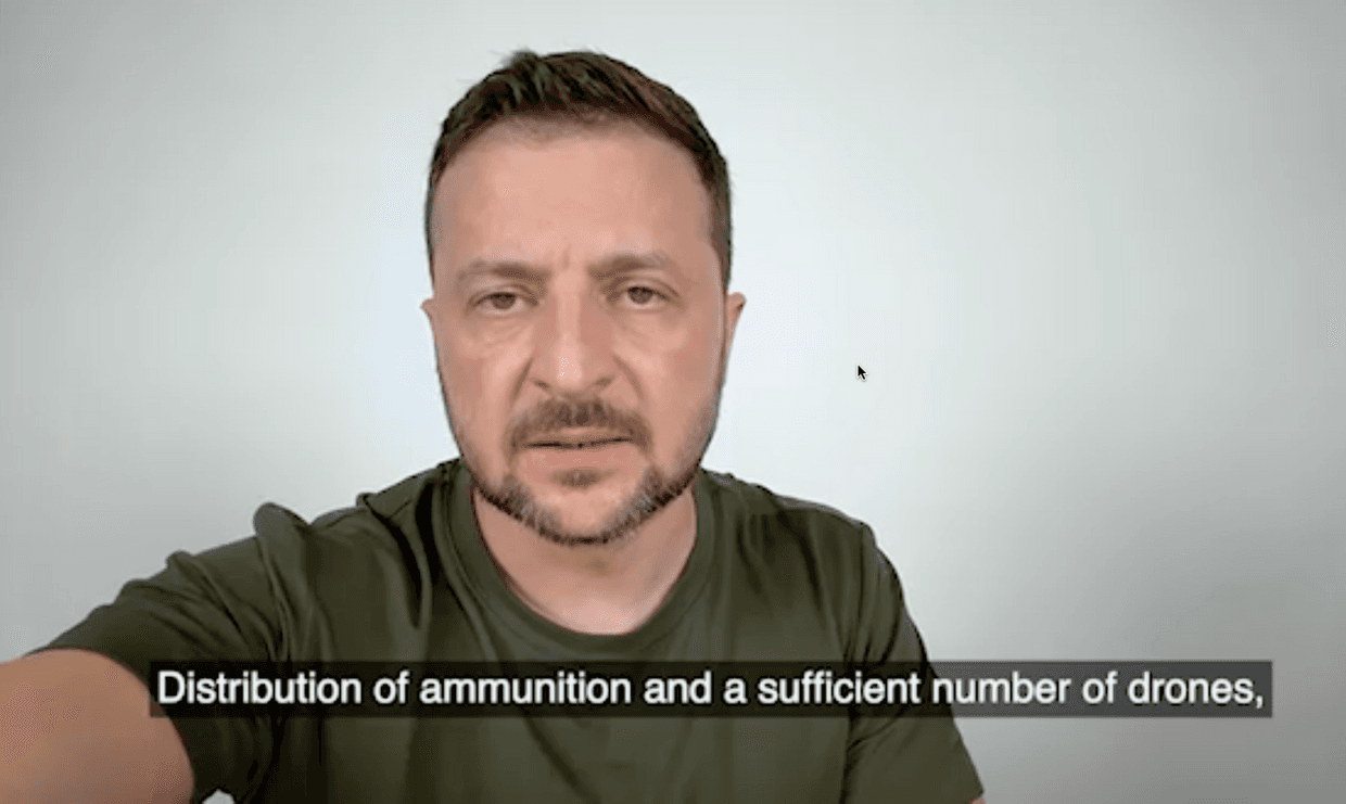 Front-line troops lack ammunition, drones, Zelensky says