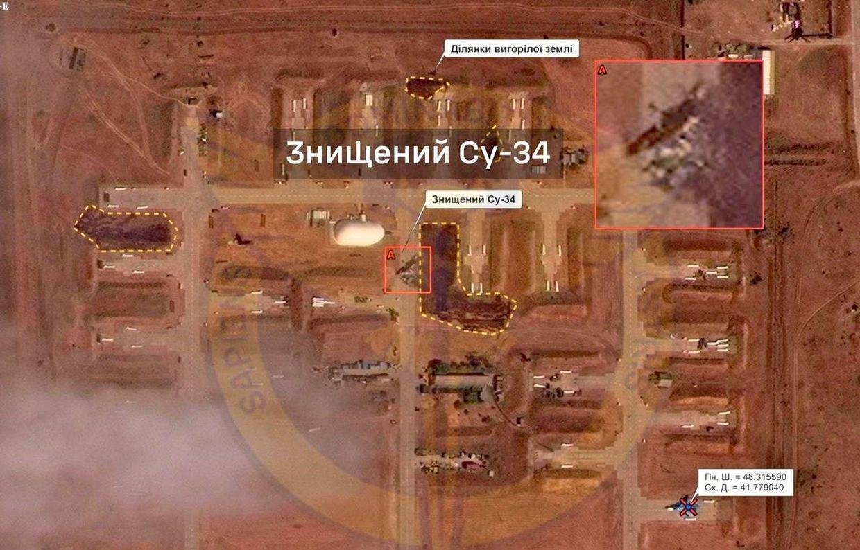 Russian Su-34 jet destroyed in Ukraine's strike on Morozovsk airfield, Kyiv says