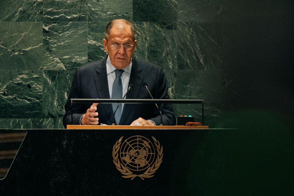West should not 'fight to victory' against nuclear state, Russian FM says at UN