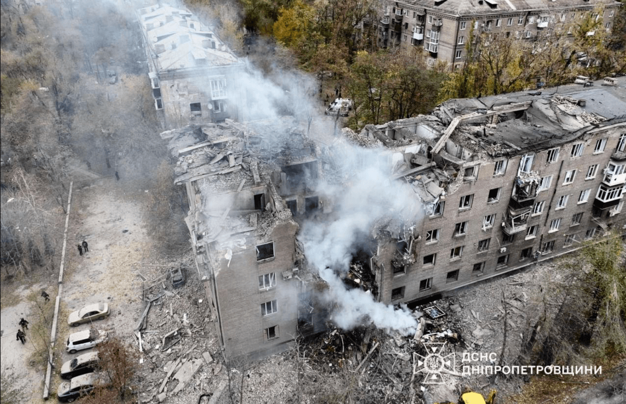 Russian missile strike on high-rise building in Kryvyi Rih kills 4, including 3 children