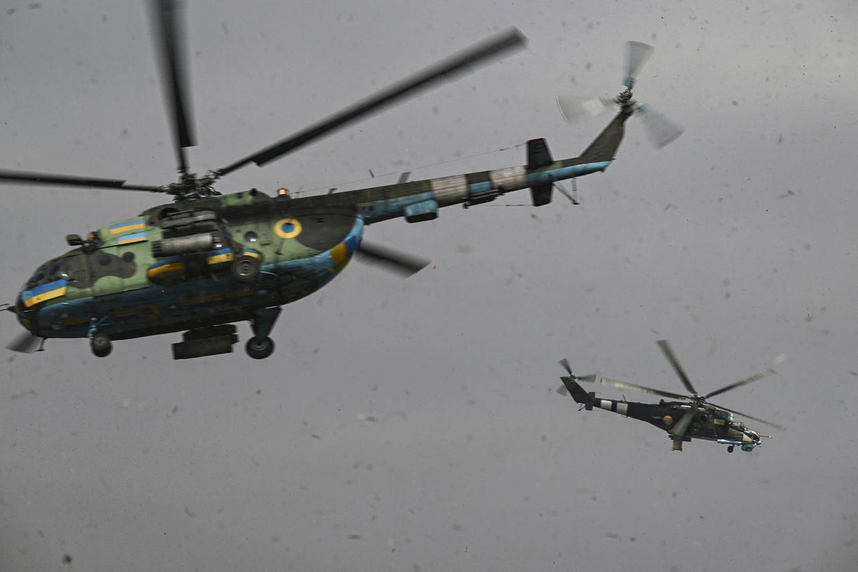 Ukraine shot down 3,200 Shahed-type drones from helicopters in past year, chief commander says