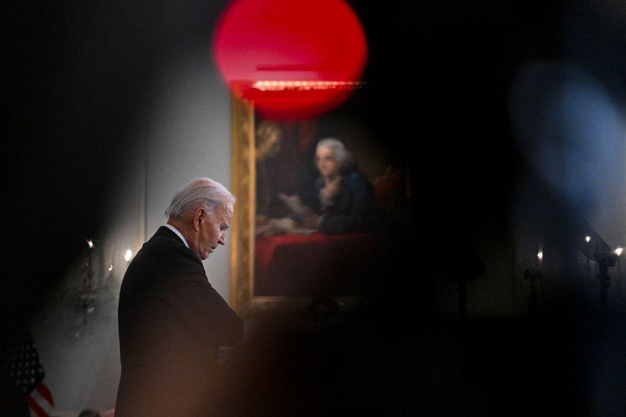 U.S. President Joe Biden as he delivers his final foreign policy speech in Washington, DC, U.S. on Jan. 13, 2025.