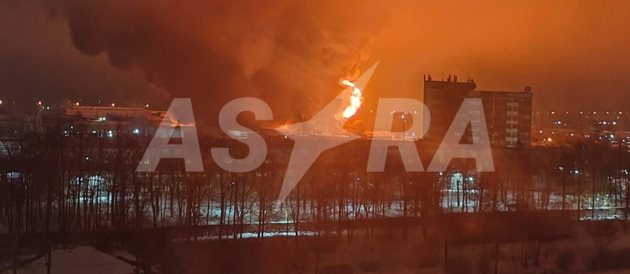 Ukrainian drones reportedly hit industrial site near St. Petersburg in attack on multiple Russian oblasts