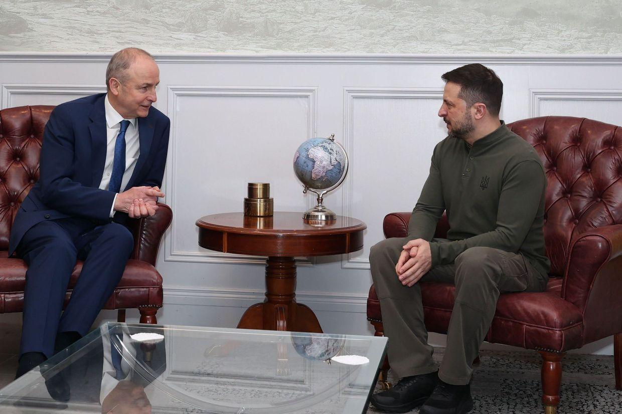 Zelensky meets Irish prime minister ahead of Washington visit