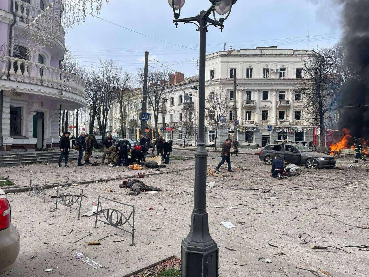 Russian strike kills at least 34, injures 117 in Sumy on Palm Sunday
