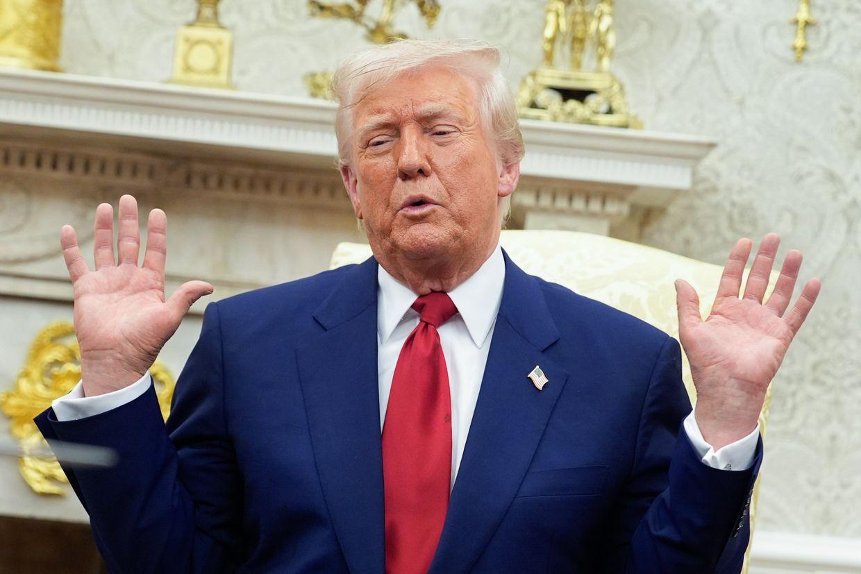 U.S. President Donald Trump in Washington, D.C., U.S. on April 7, 2025.