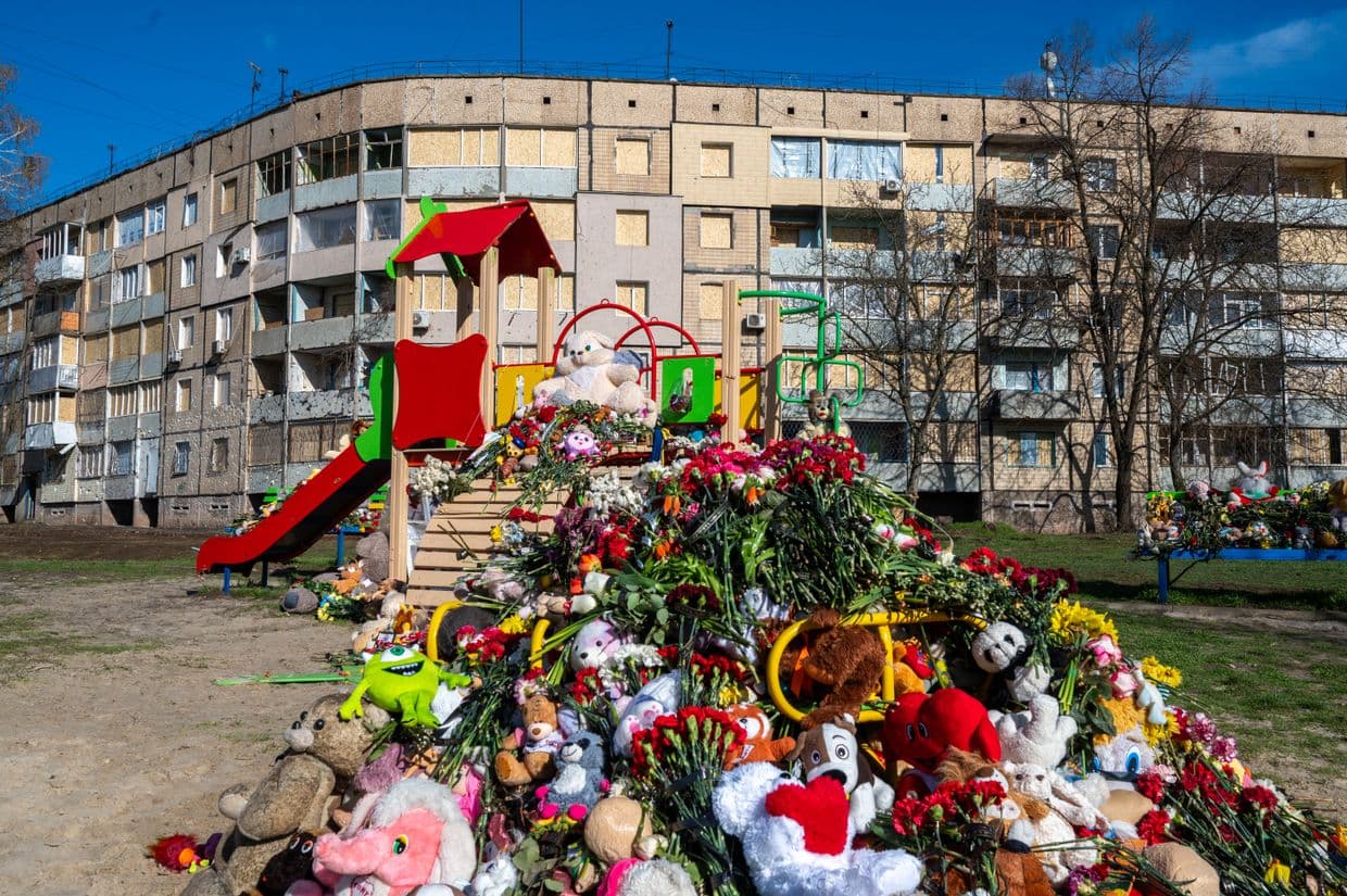 Ukraine charges 4 Russians in absentia with war crimes for role in deadly missile strike on Kryvyi Rih playground
