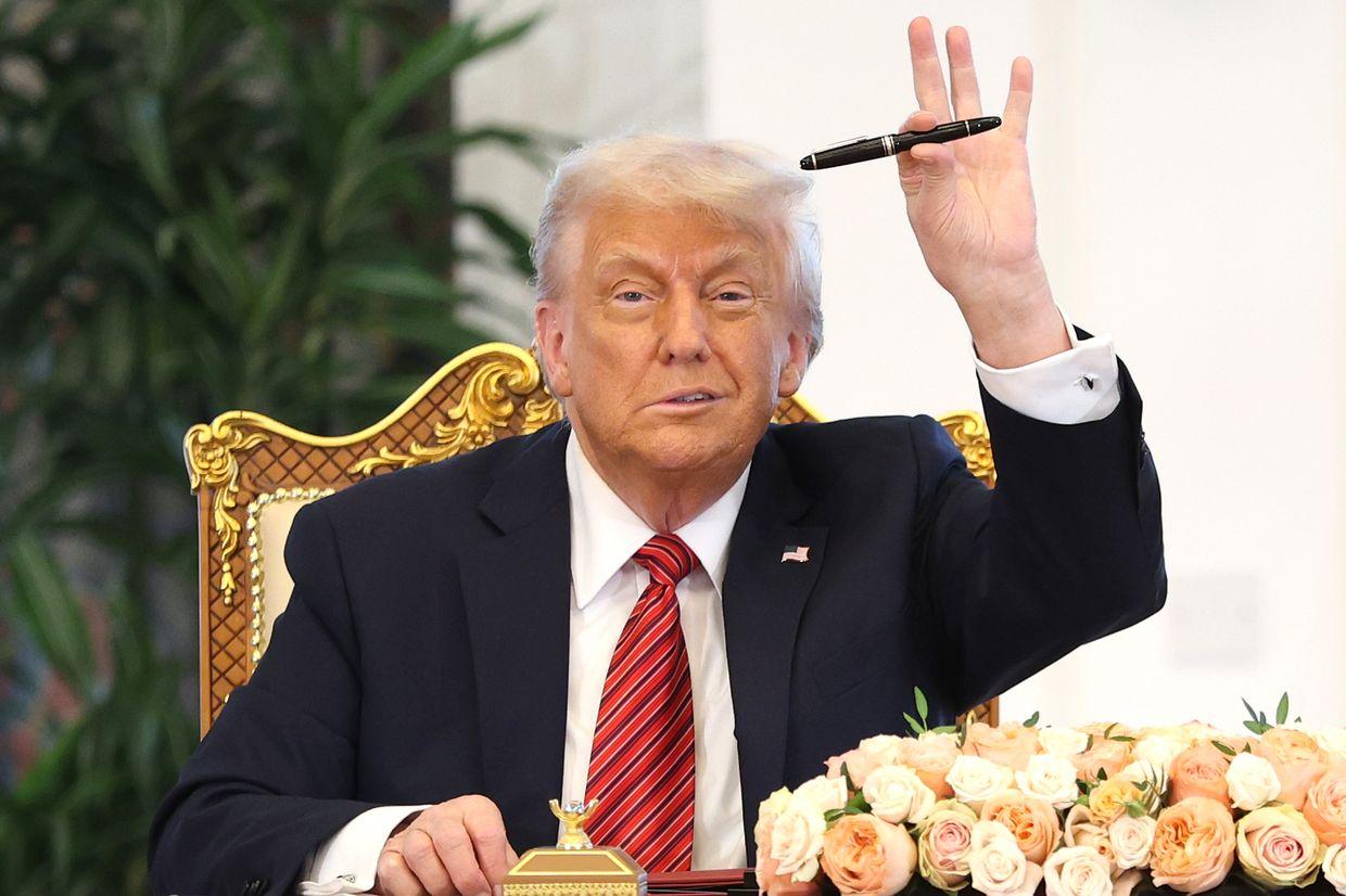 U.S. President Donald Trump in Doha, Qatar, on May 14, 2025. 
