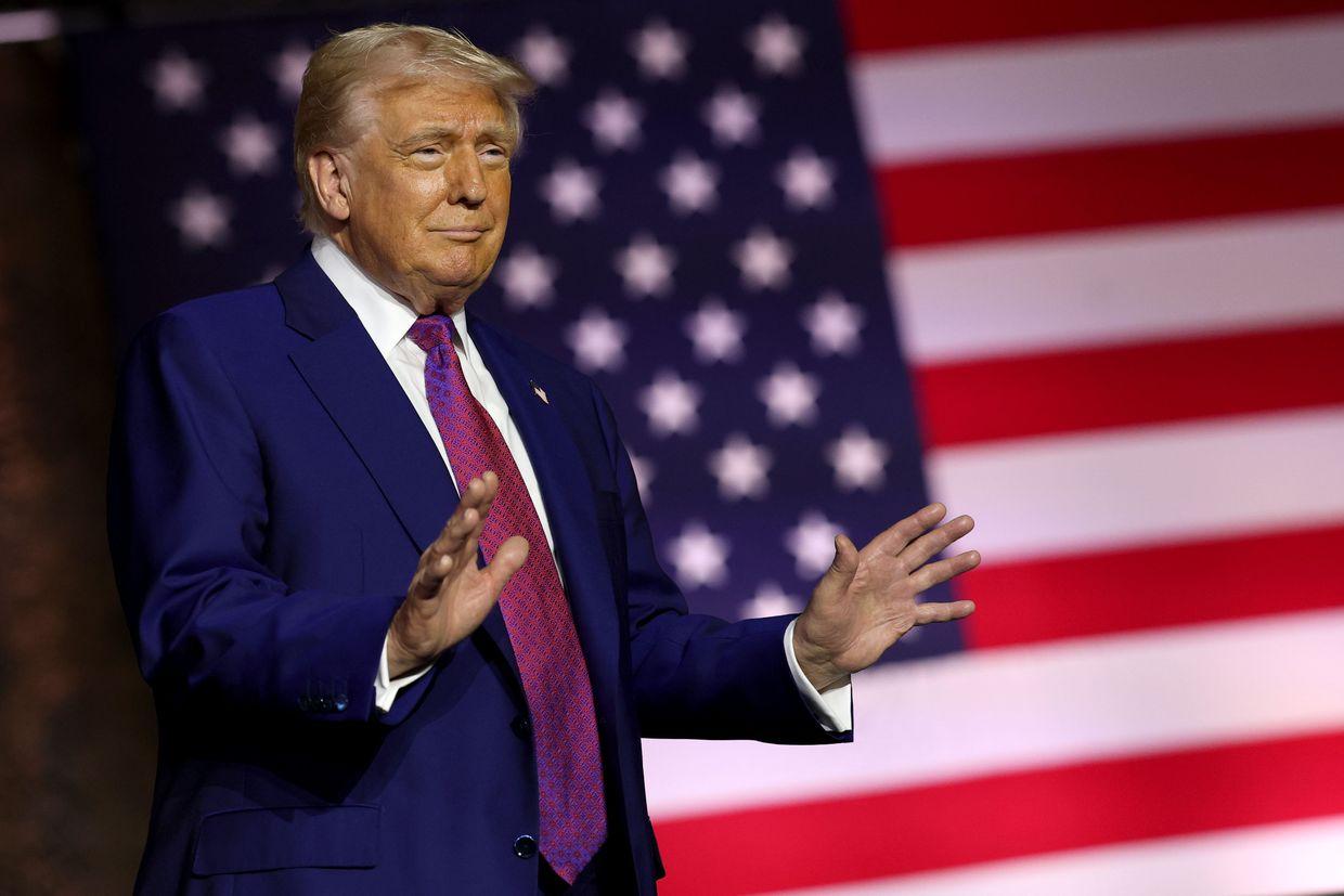 U.S. President Donald Trump in Doha, Qatar, on May 15, 2025.