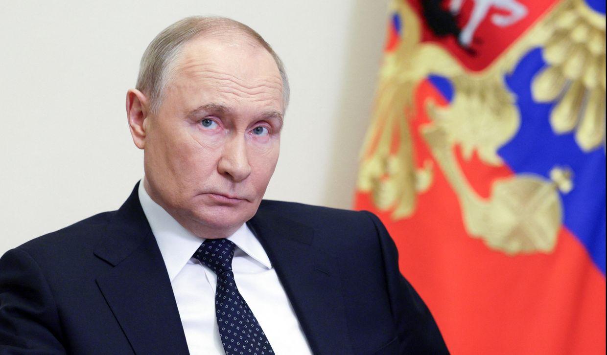 Russian President Vladimir Putin at the Novo-Ogaryovo state residence outside Moscow, Russia, on June 4, 2025. 