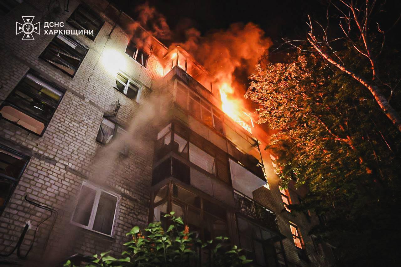 Massive Russian drone attack kills 3, injures at least 64 in Kharkiv