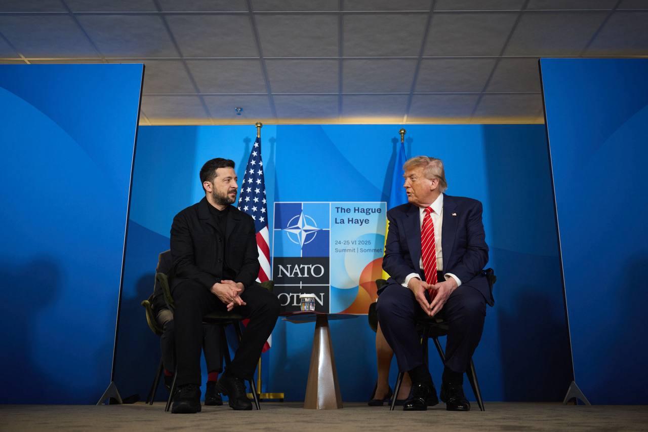 Zelensky, Trump hold talks on NATO summit sidelines