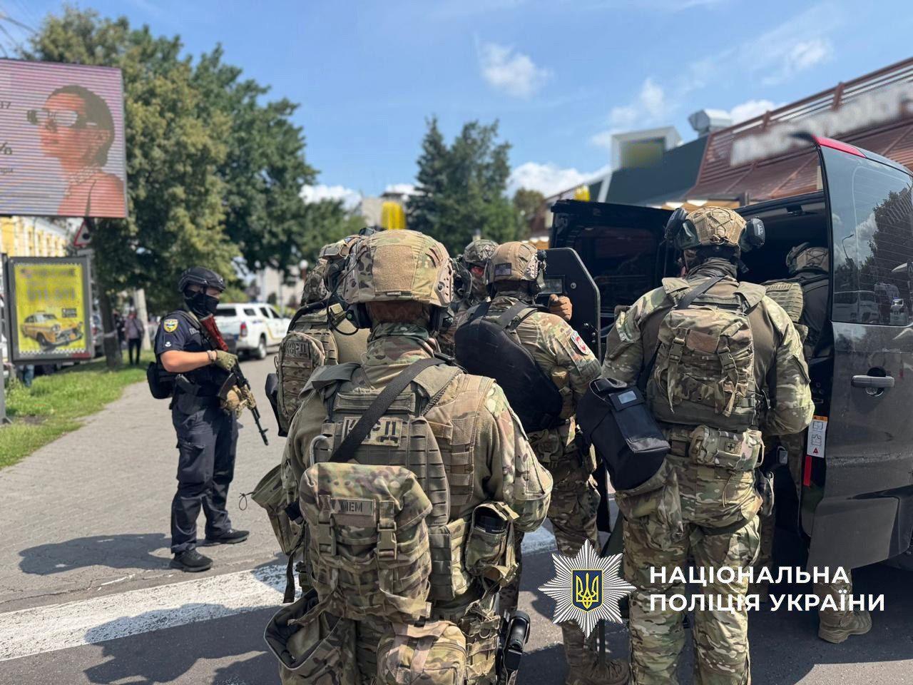 Shooter detained after opening fire, injuring himself in McDonald's in central Ukraine