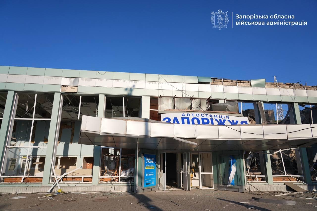 'This is terror' — Russian bombs hit bus station, university in Zaporizhzhia, injuring at least 19