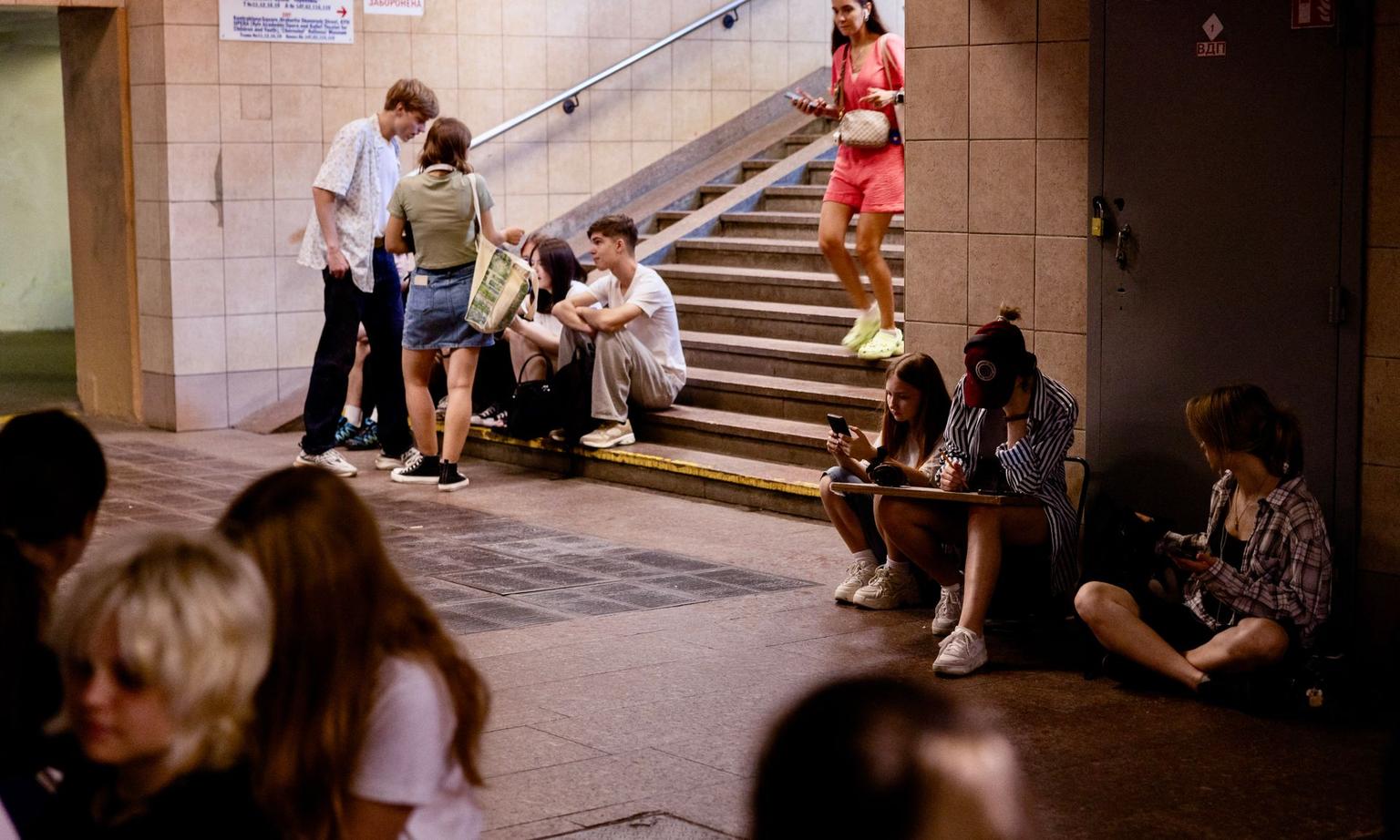 Russian drones force Kyiv children to hide in metro as school year begins