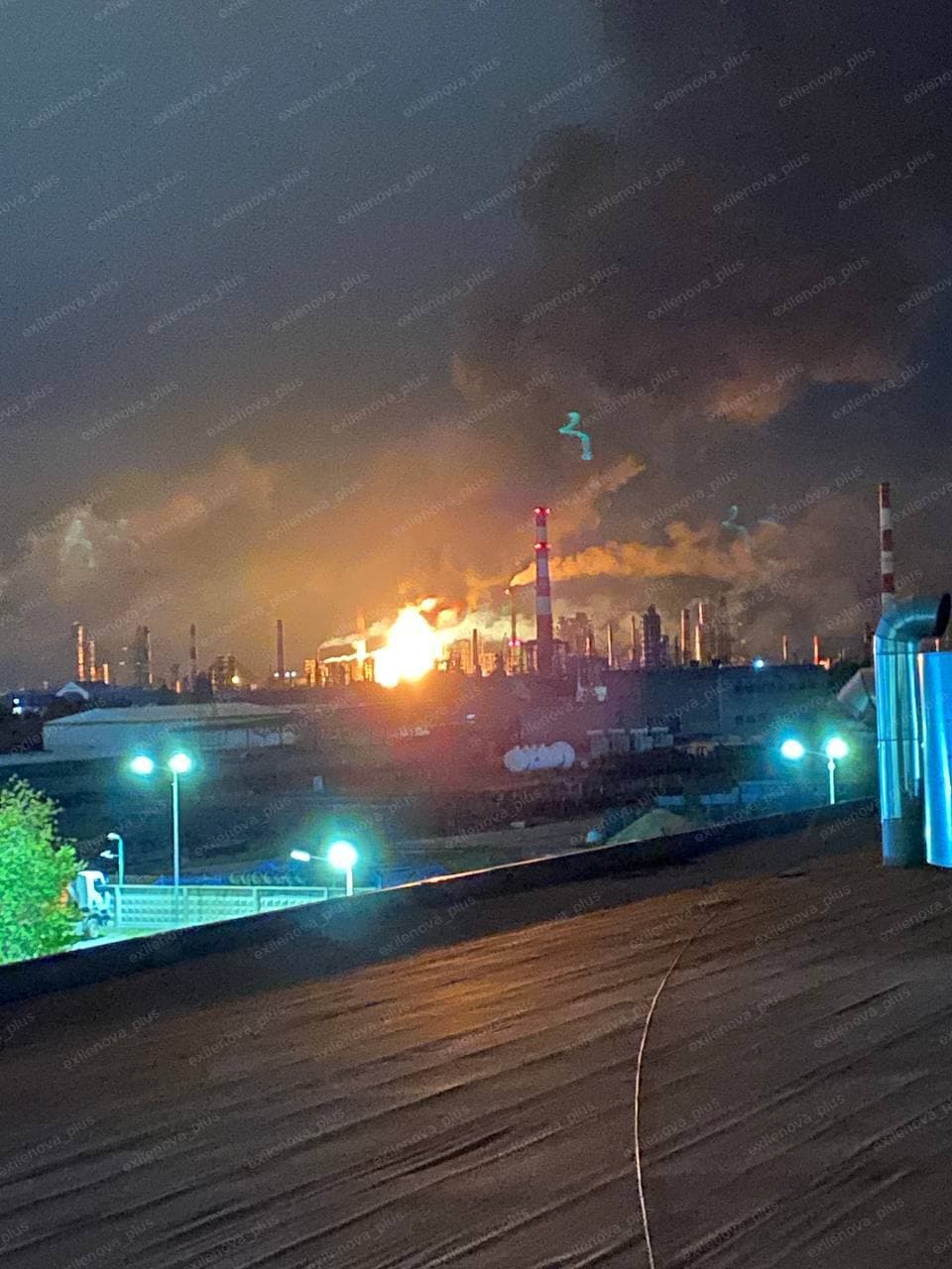 Ukrainian drones reportedly strike oil facilities in Russia's Ryazan Oblast, occupied Luhansk Oblast