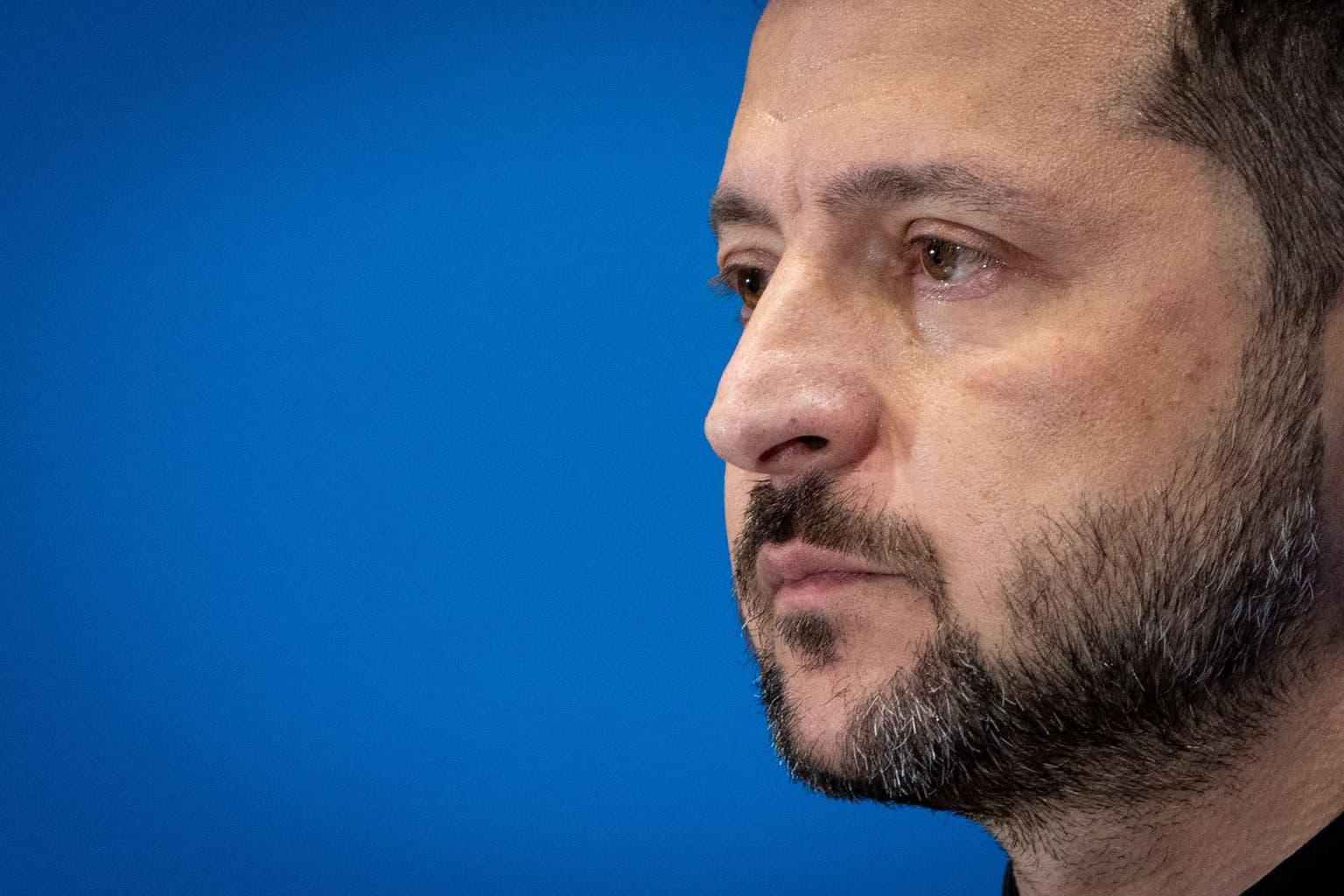 President Volodymyr Zelensky in Rome, Italy, on July 10, 2025. 