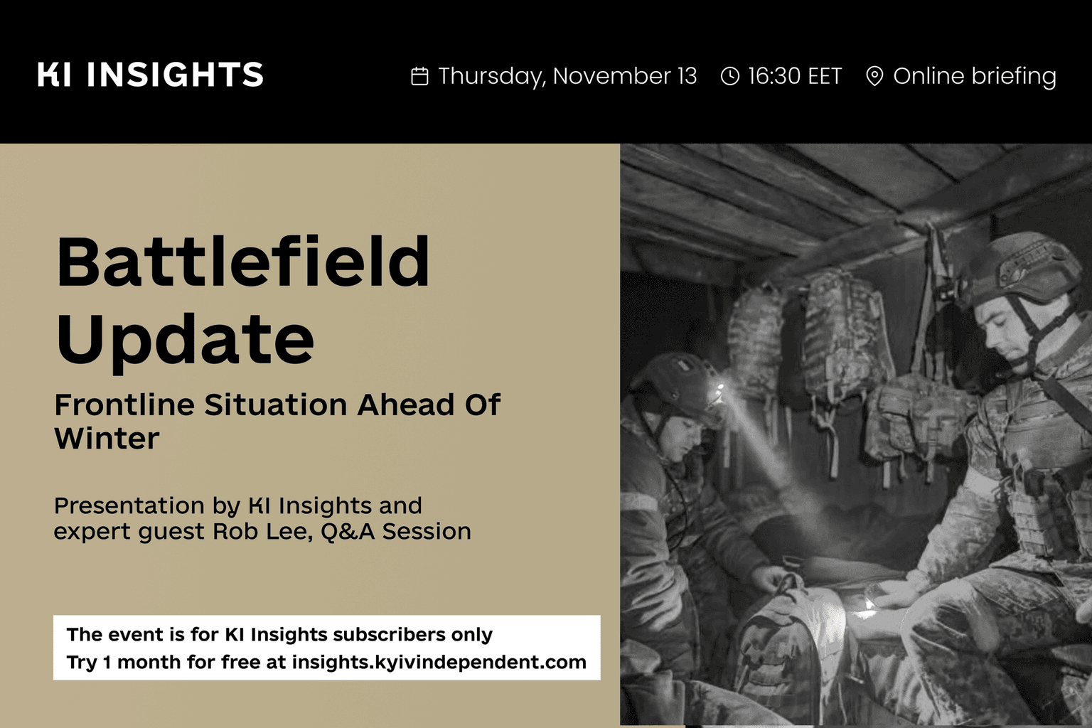 Ukraine battlefield update: Frontline situation ahead of winter — Next KI Insights monthly briefing