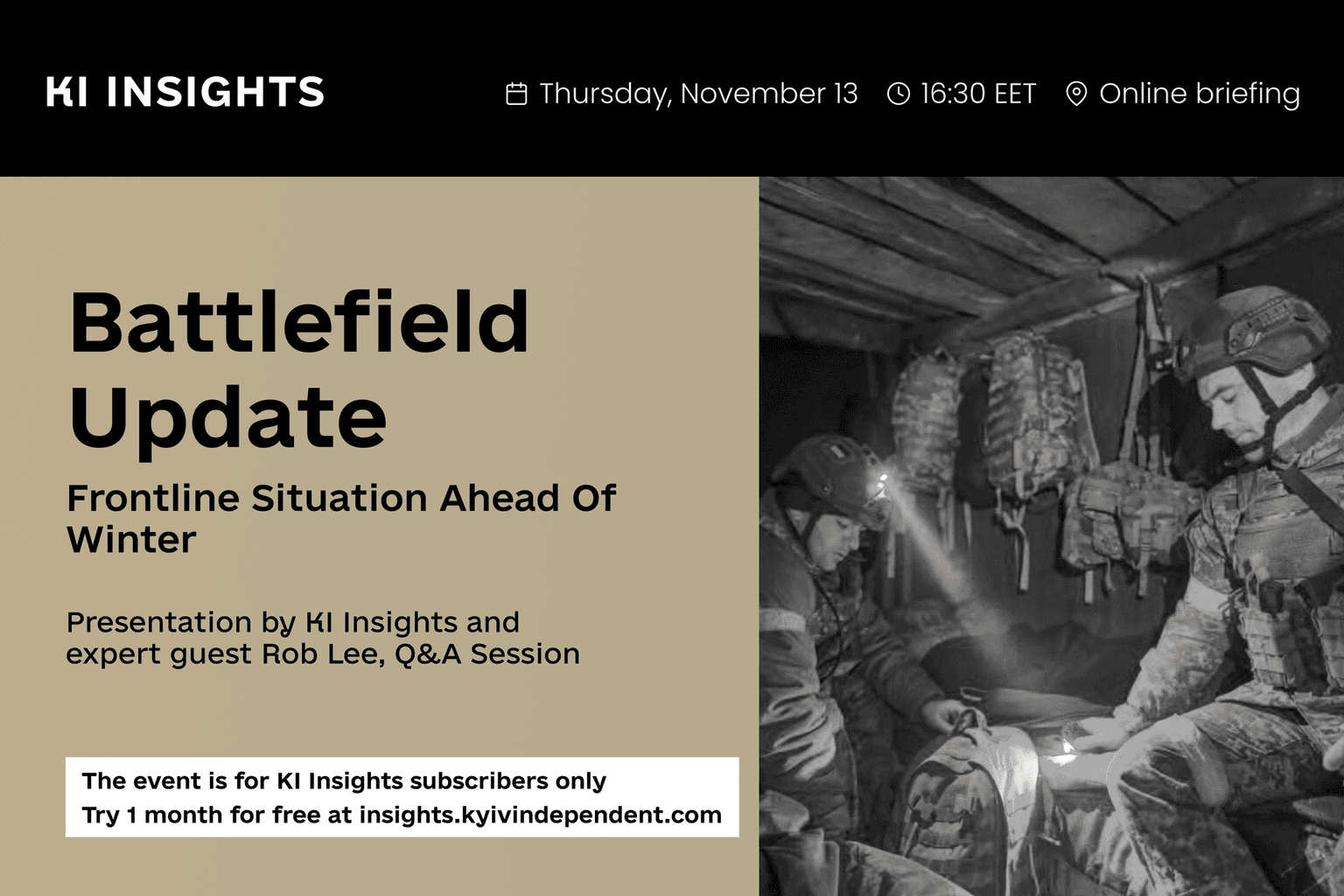 Ukraine battlefield update: Frontline situation ahead of winter — Next KI Insights monthly briefing