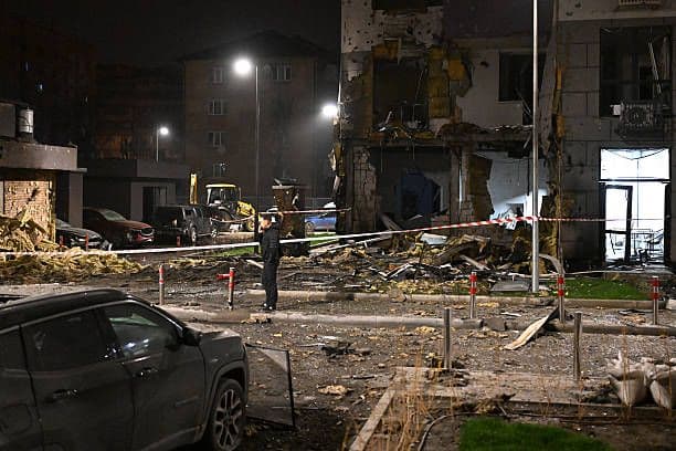 1 killed, 11 injured in Kyiv amid Russian missile, drone strikes on residential buildings