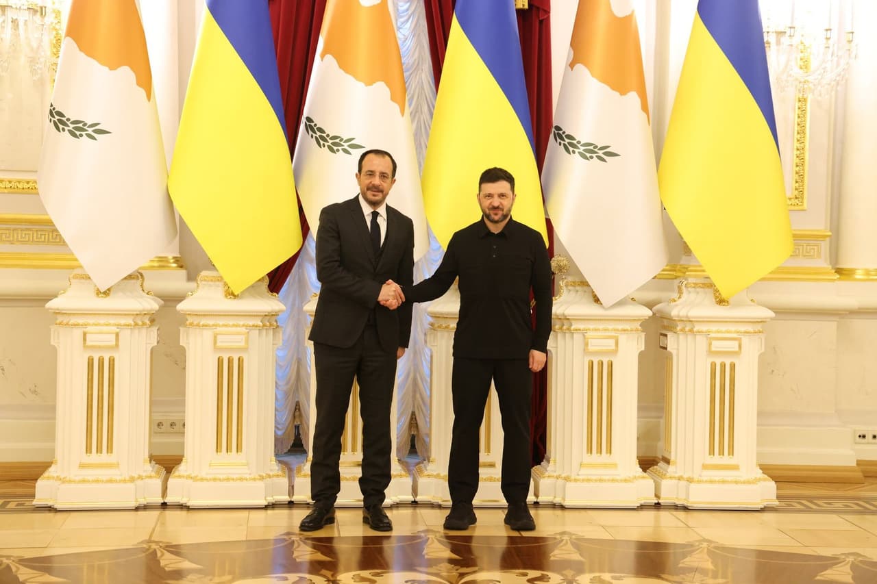 Cyprus's president meets Zelensky in Kyiv as Nicosia prepares to chair EU Council