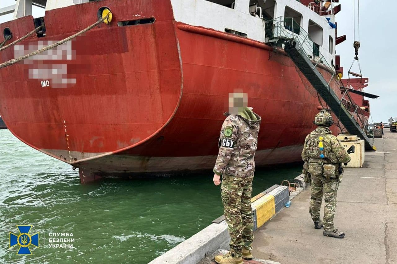 Ukraine detains Russia ‘shadow fleet’ cargo ship in Odesa, SBU says