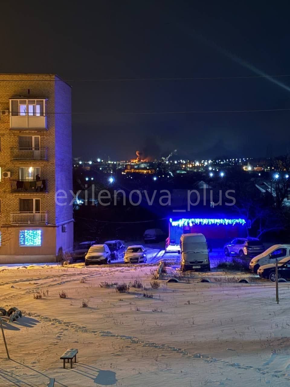 Ukraine's military reportedly strikes oil depots in Russia's Krasnodar Krai, occupied Luhansk Oblast