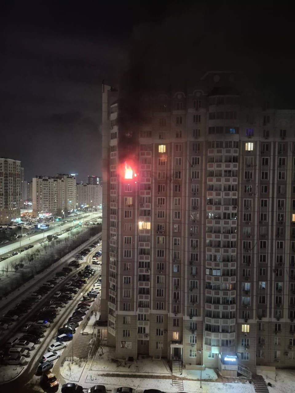 Russia's own air defense missile hits apartment building in Rostov-on-Don, fire seen at nearby factory, media reports