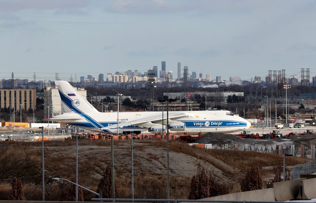 A million-dollar parking fee: Canada's high-stakes battle over a stranded Russian plane