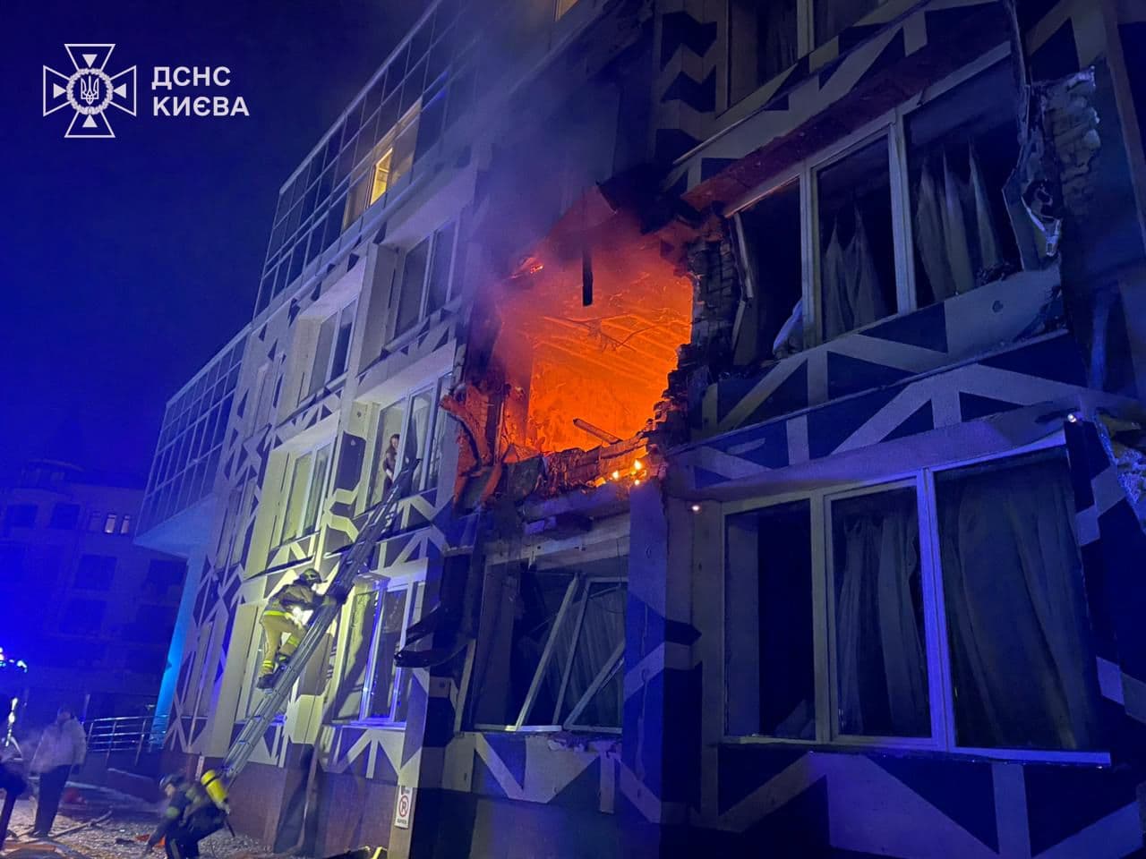 Russia targets capital and Kyiv Oblast, killing at least 2, damaging medical center