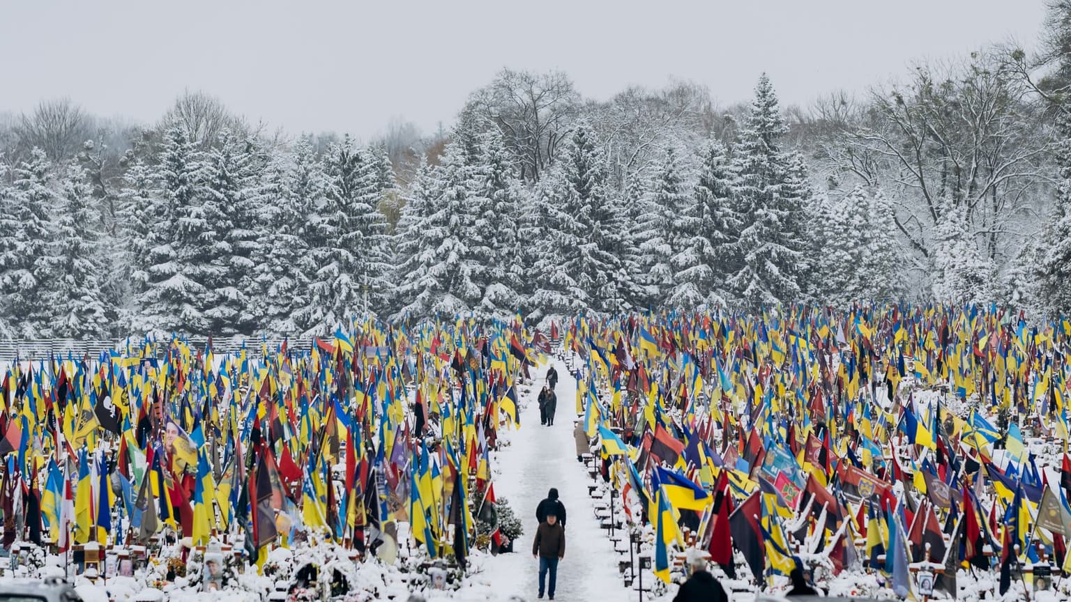 The Ukrainian war cemetery that can't stop growing