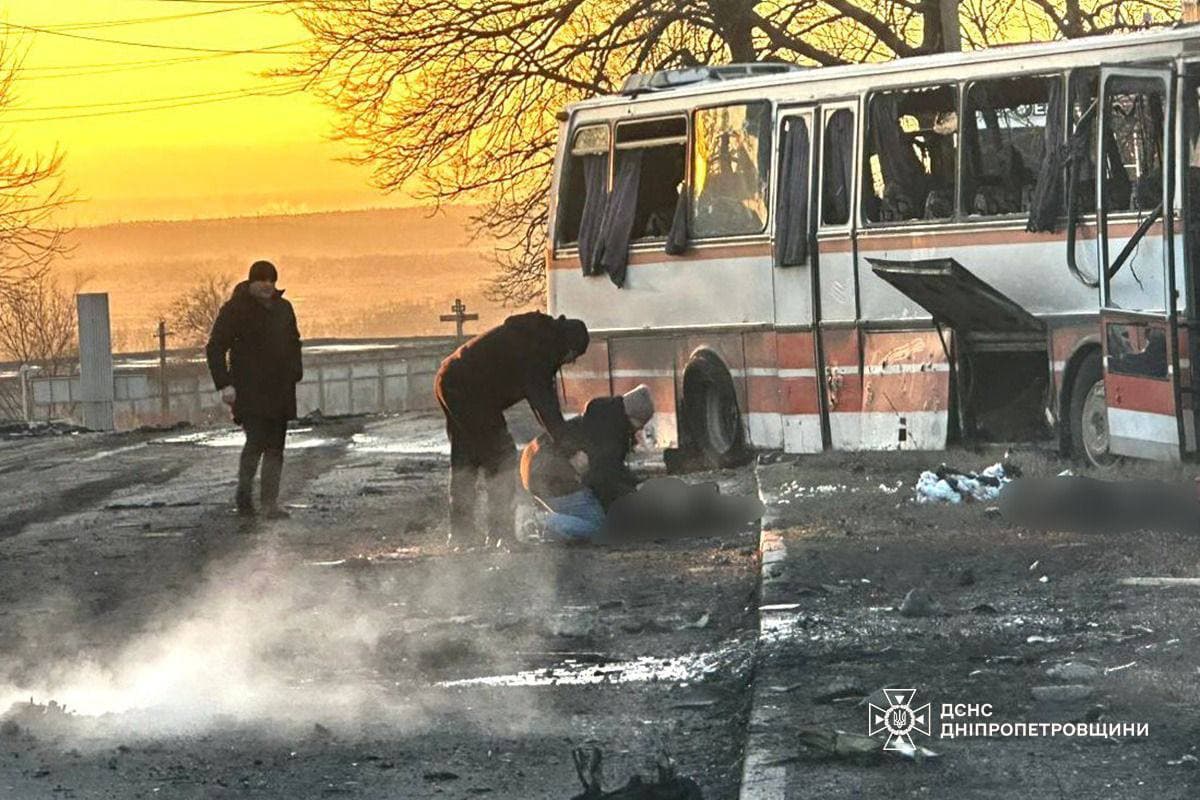 'Unprovoked terrorist strike' — Russia attacks bus carrying Ukrainian civilian miners, killing at least 12, injuring 16