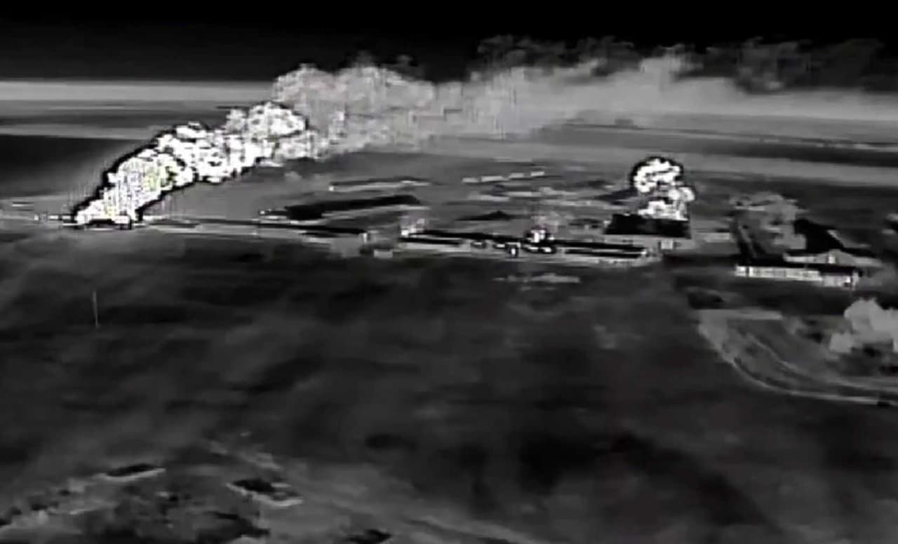 Ukrainian drone blitz hits Russian aircraft repair plant in occupied Crimea, SBU says