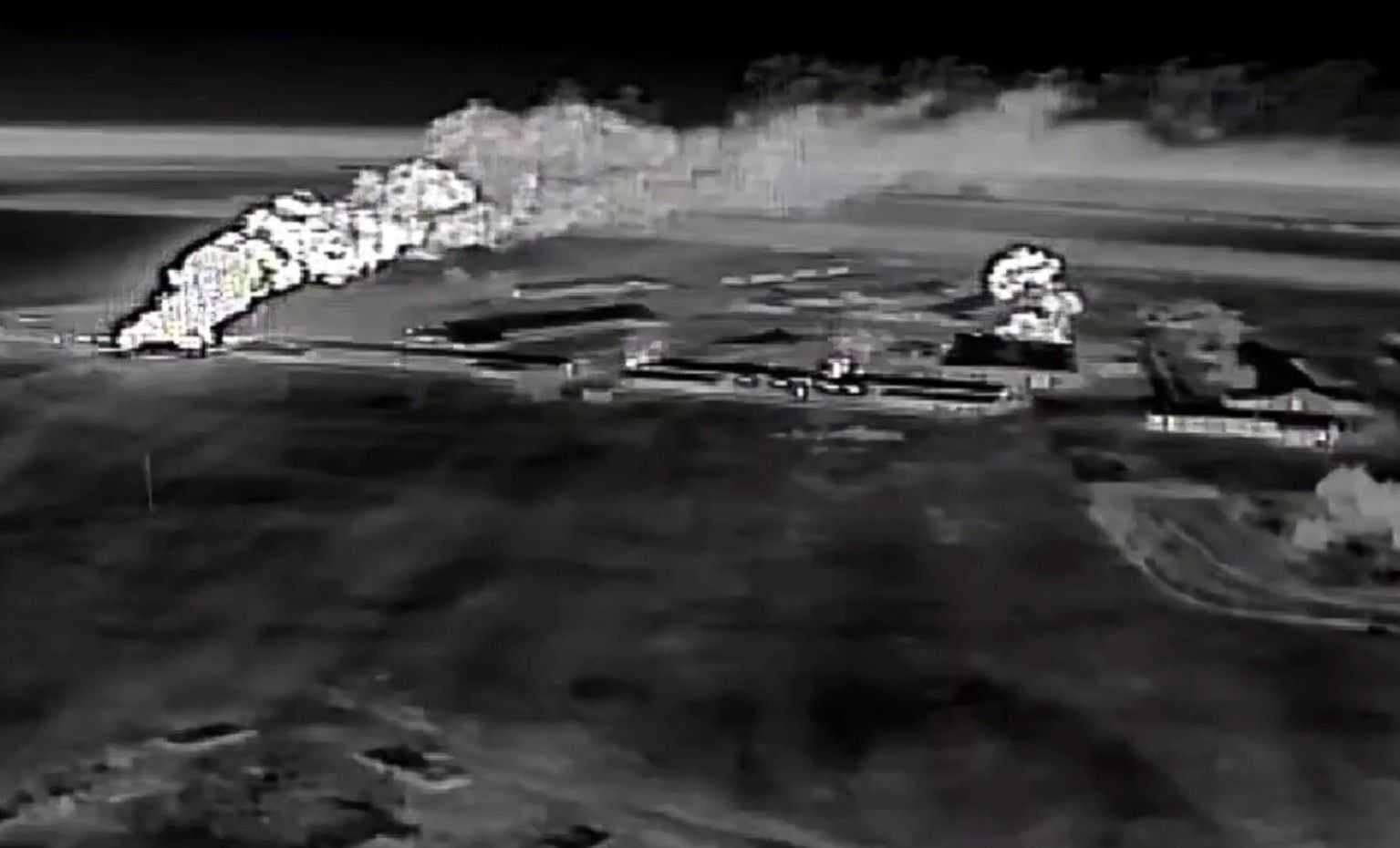 Ukrainian drones successfully hit Russian aircraft repair plant in occupied Crimea, SBU says