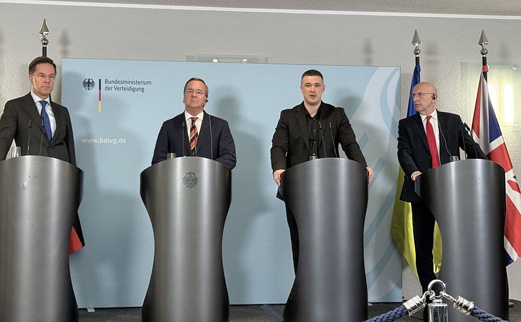 Ukraine's air defenses intercept 80% of Russian cruise missiles, 90% of drones, defense minister says in meeting with allies