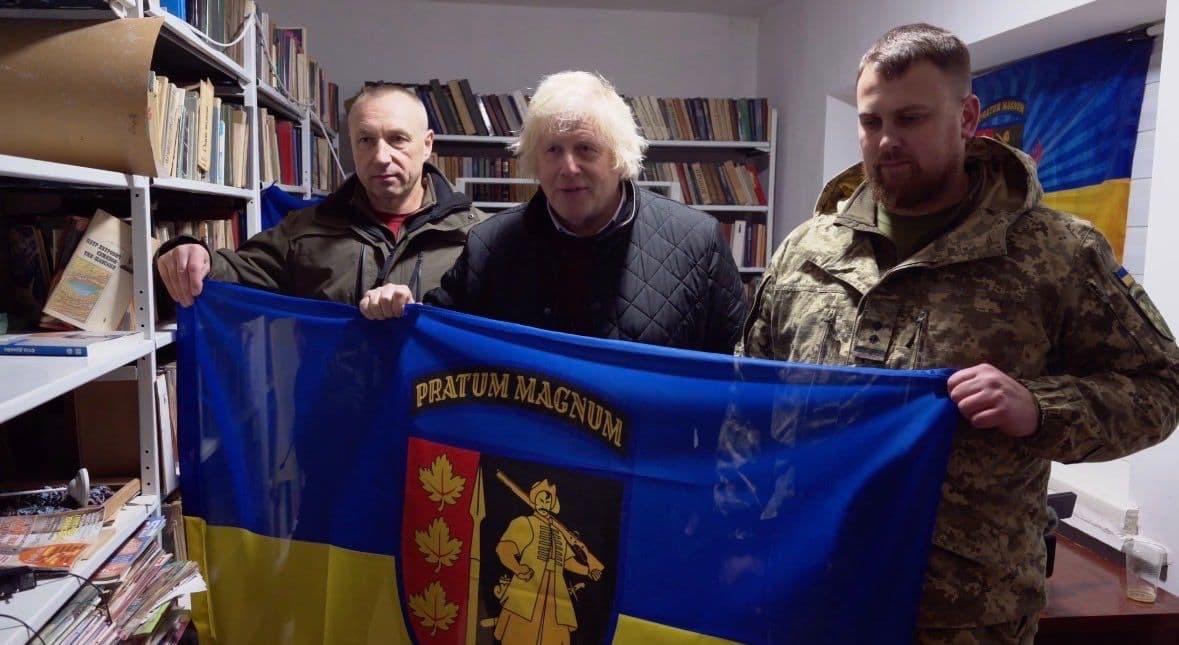 Boris Johnson visits Ukraine's southern front, criticizes Western lack of support
