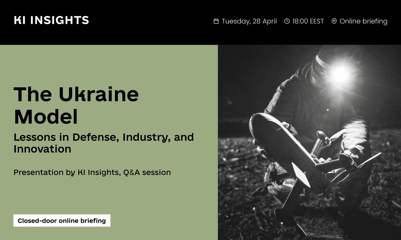The Ukraine Model: Lessons in Defense, Industry, & Innovation — presentation by KI Insights