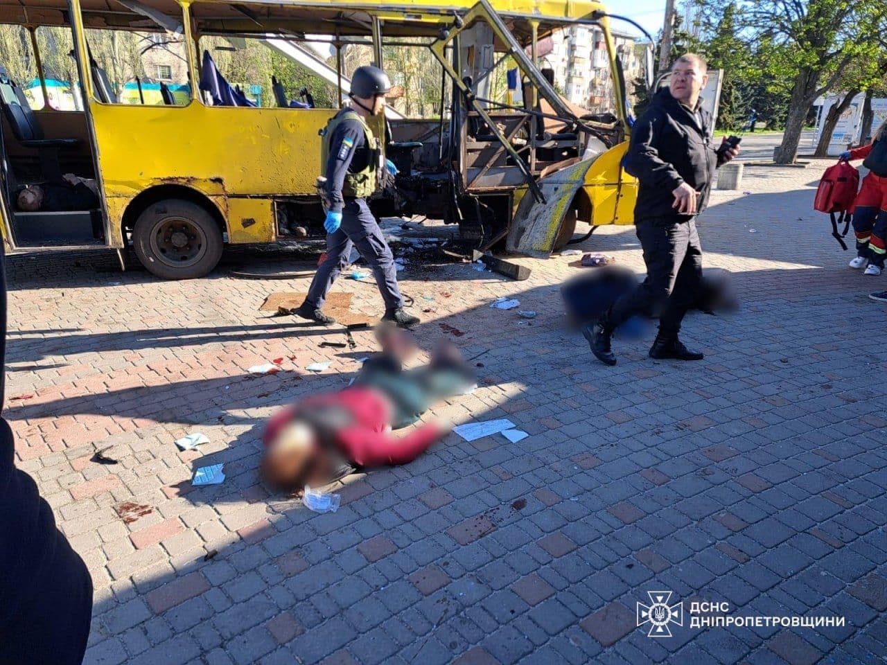 Russian FPV drone hits bus in rush hour attack as strikes kill 9, injure 51 across Ukraine