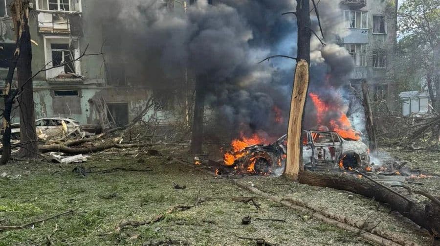 Russian airstrike on central Kramatorsk injures at least 12