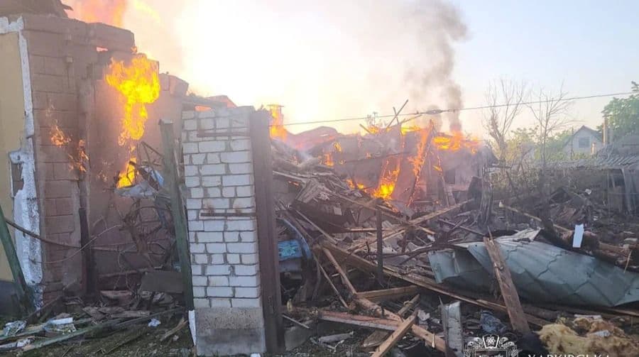 Russian overnight attack damages 25 homes in Kharkiv, hits Izmail port infrastructure