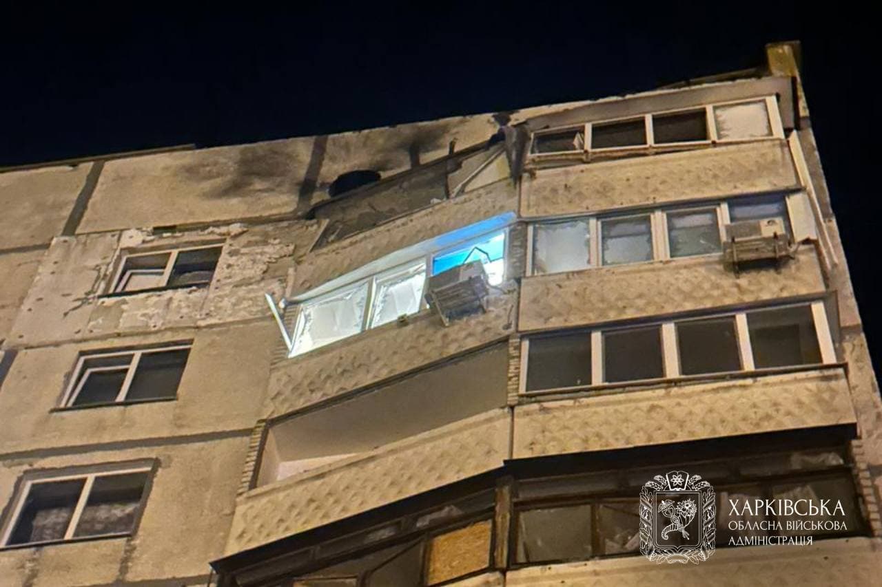 Russian drone strikes apartment building in Kharkiv less than 24 hours into ceasefire