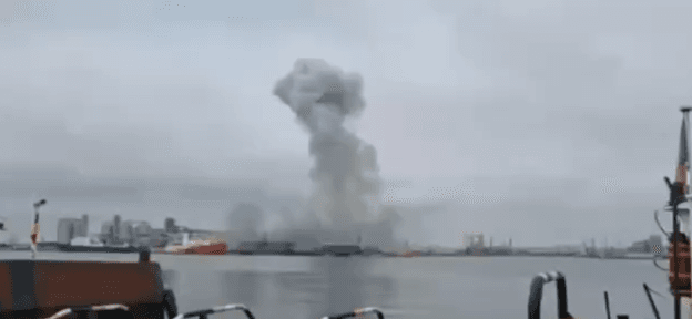 Naval drone explodes at Romania's Black Sea port