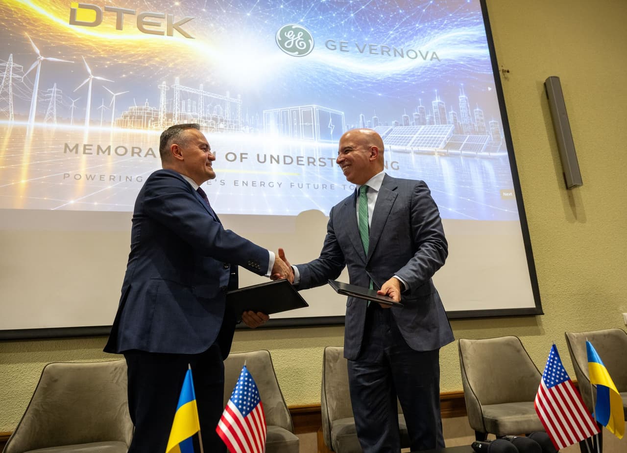DTEK and GE Vernova plan 900-million-euro gas-fired plant to strengthen Ukraine’s war-hit power grid