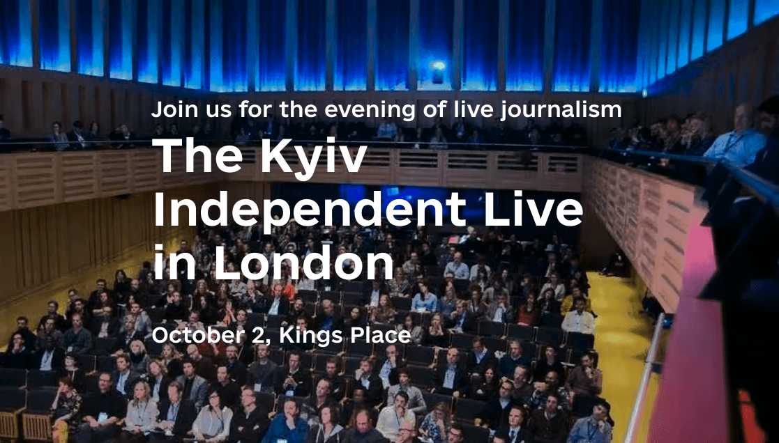 The Kyiv Independent is coming to London in October