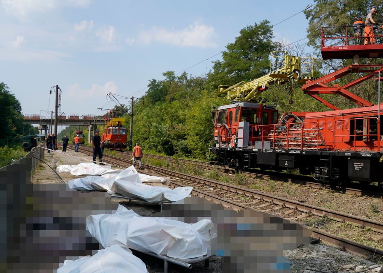 Kyiv commuter town becomes scene of horror as Russian attack kills 8 on train station platform