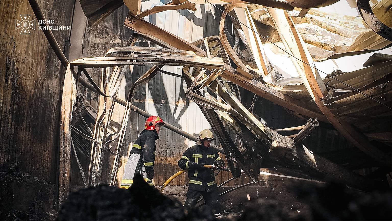 Russian drone attack damages warehouses, businesses across Kyiv Oblast