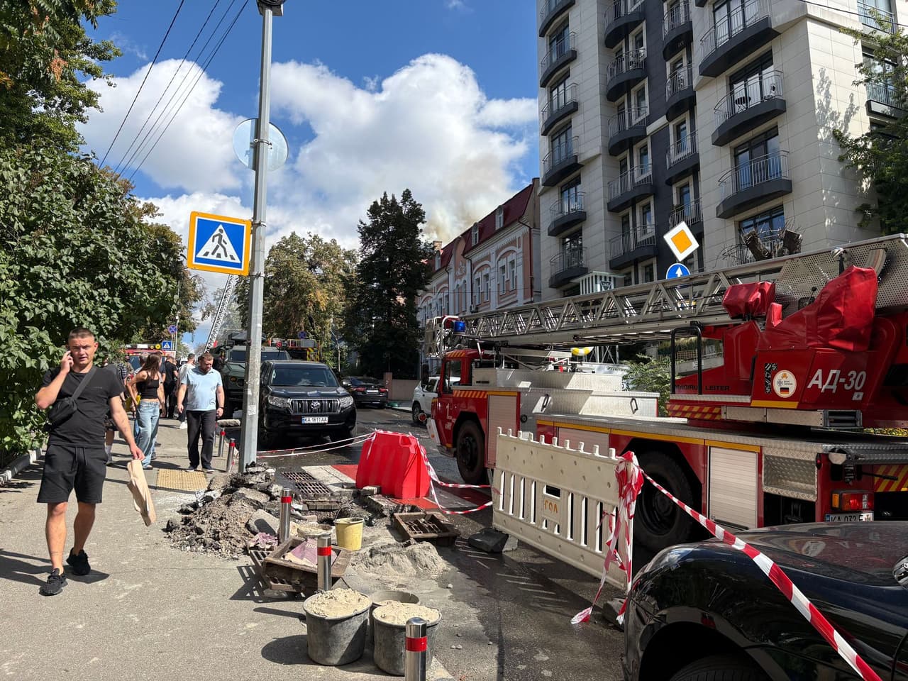 Russian drones strike central Kyiv, at least 7 injured