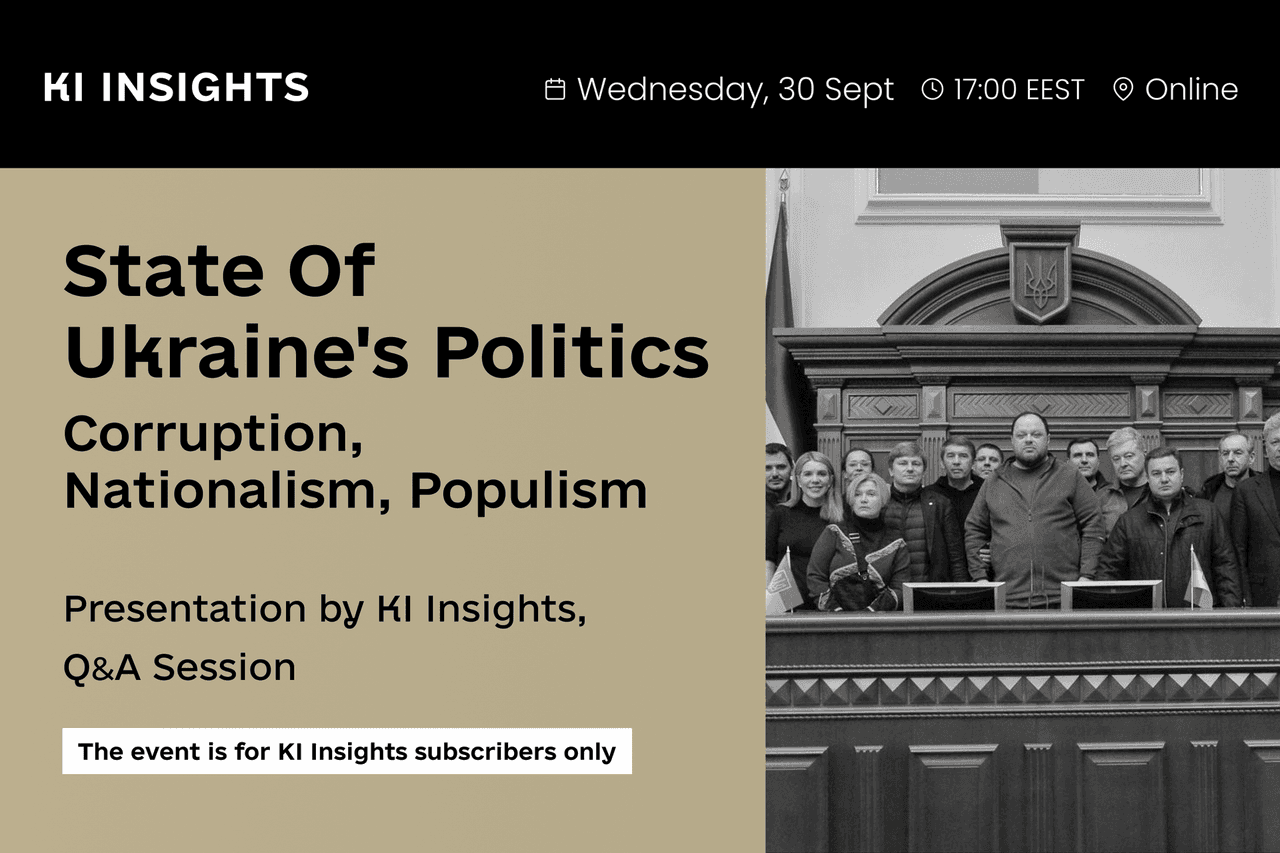 State of Ukraine's politics – KI Insights monthly briefing