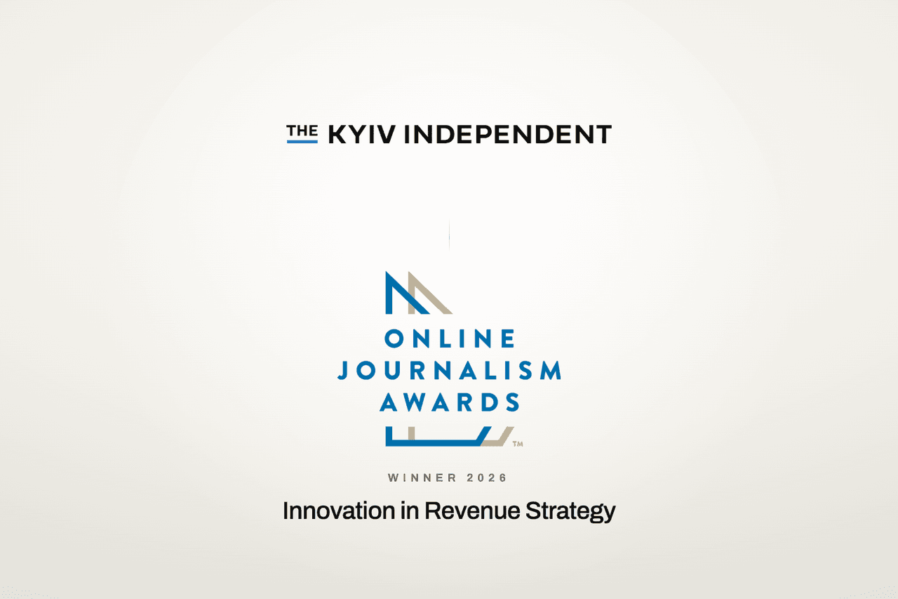 Kyiv Independent wins 2026 Online Journalism Award for innovation in revenue strategy