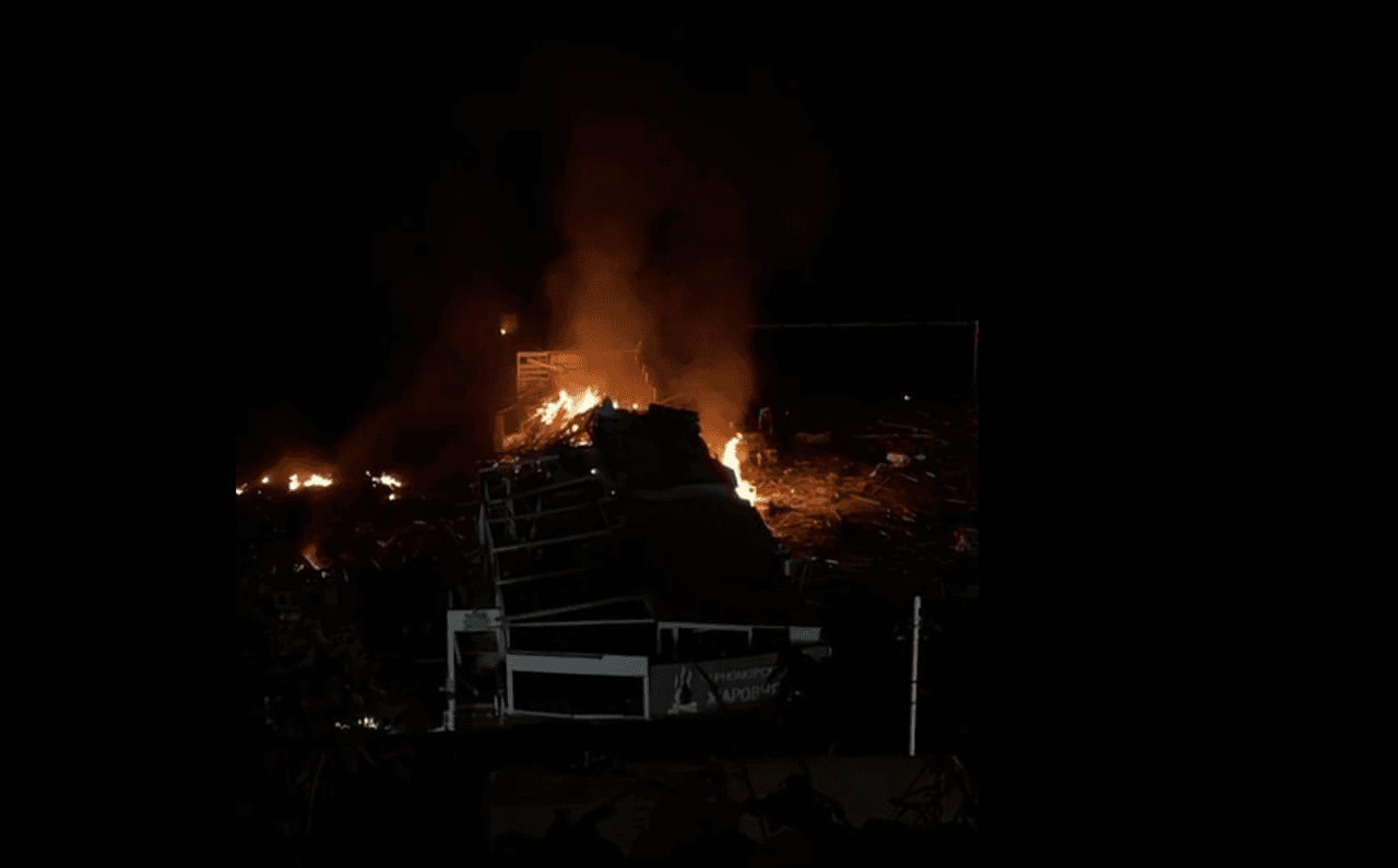 Russia's Sochi port hit in fiery strike by Ukrainian sea drone, officials claim